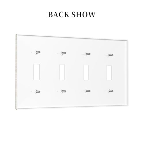 Placa de interruptor de luz de 4 bandas para ocultar imperfecciones 5