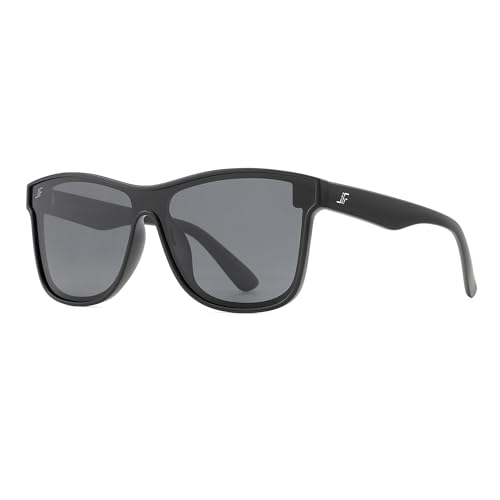 Image of Men's Polarized Sunglasses, Square Rubber Frame Carbon Fiber Temple Fishing Driving Sun Glasses UV Protection RFS8205