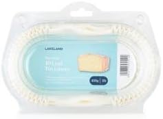 Lakeland 80 Straight Edge 1lb Loaf Tin Baking Parchment Paper Liners 2 x Packs of 40