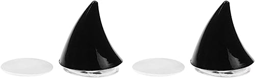 2 Pcs Black Motorbike Helmet Horns/Cat Ears Corner Decoration Soft Suction Cup Paste Type Motorbike Helmet Conversion Accessories Helmet Decoration, Helmets