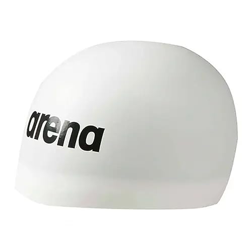 ARENA 3D Soft Cuffia da Nuoto, Unisex Adulto, Bianco, M