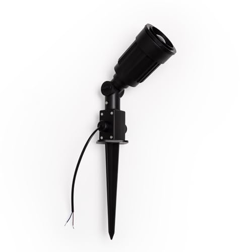 LEDKIA LIGHTING Foco Exterior con Pincho Alcorisa para Bombilla E27 Negro E27