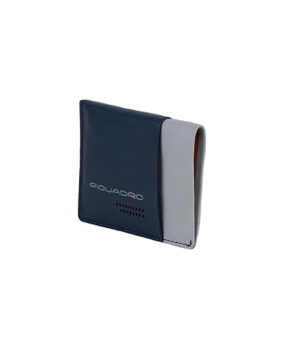 PIQUADRO Simple leather credit card holder, blue2