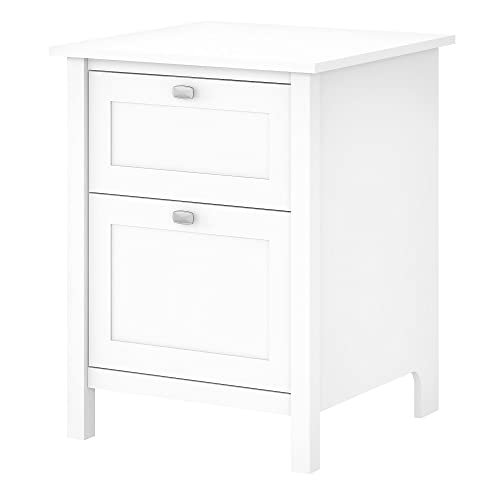 Bush Furniture Broadview 2 Drawer File Cabinet in Pure White