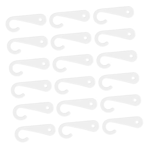 PRETYZOOM 200pcs J Shaped Plastic Hooks for Socks Hats and Scarves Display Versatile Retail Display Hangers for Organized Storage and Maximized Space for Showcasing Merchandise