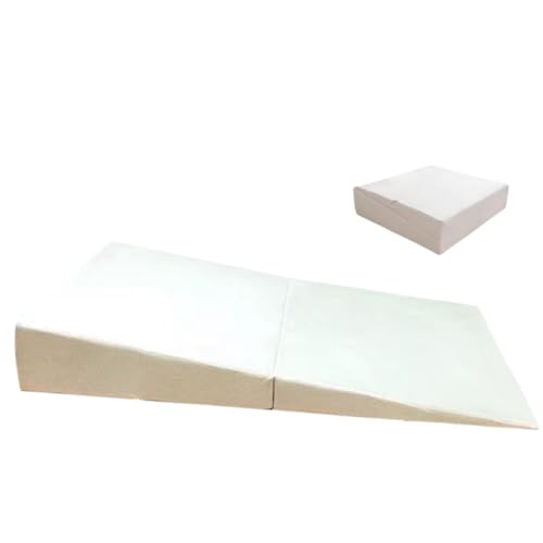 yarunchuangding三角クッション 足まくら 傾斜枕 なだらか枕 腰枕 高反発 高密度50 Dスポンジ 体位変換 洗える 空気層生地 ウェッジ枕 足上げ 読書用 お年寄り老人用 体位変換 介護 イビキ改善 快眠サポート (全横になる(150*80