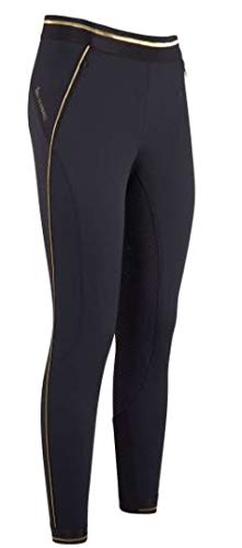 Legging d'équitation euro-star Athletic Lux LTE noir et doré pour femme