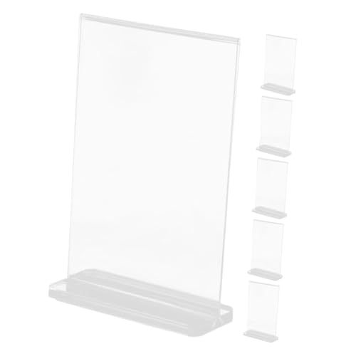 Porte-affiche de table A6 acrylique double face fini les menus froissés et instables