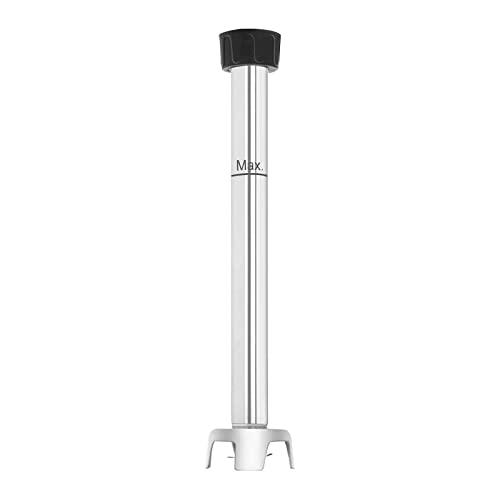 Royal Catering RCSM-500-400 Hand Blender Stick Immersion Mixer (Ergonomic Handle, 500 W, 18,000 RPM, Splash Cover, Rod Length 400 mm, Stainless Steel) Black