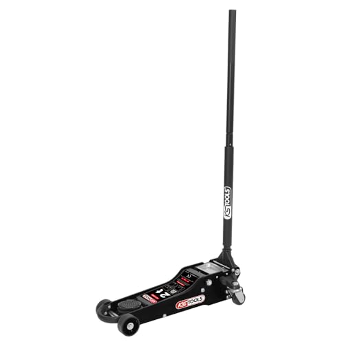 KS Tools - 161.0365 - Cric hydraulique 2t - cric Voiture Extra Plat en Aluminium/Acier- Hauteur Mini 90mm - Hauteur Max 422 mm