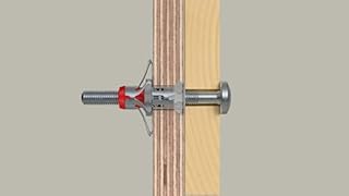 Fischer DuoHM Ø 10 mm con Vite a Croce POZI M5x55 mm, 25 Tasselli per Cartongesso in Metallo e Nylon senza Necessità di Pinza, 572921