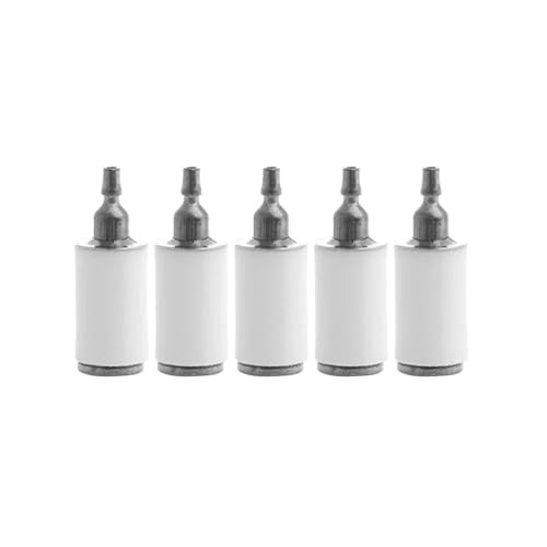 5 filtros de Combustible de Calidad for maquinaria de jardín de Gasolina, desbrozadora y Motosierra.
