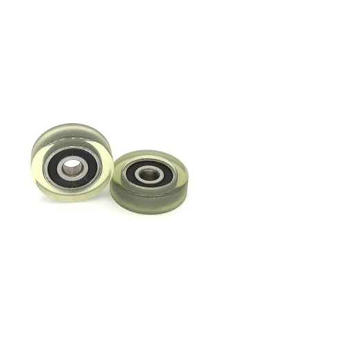 2 poulies en caoutchouc PU62522-7 de 5x22x7mm pour guidage de roulement