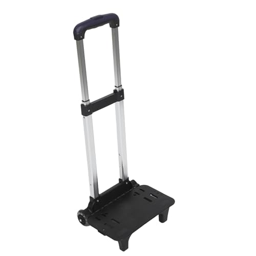 SOIMISS Carro Porta Mochilas Ruedas Dobles Pequeñas Azules Asa Telescópica Ajustable y Plataforma Resistente para Mochila Escolar Infantil Accesorio Ligero para Escuela y Viajes