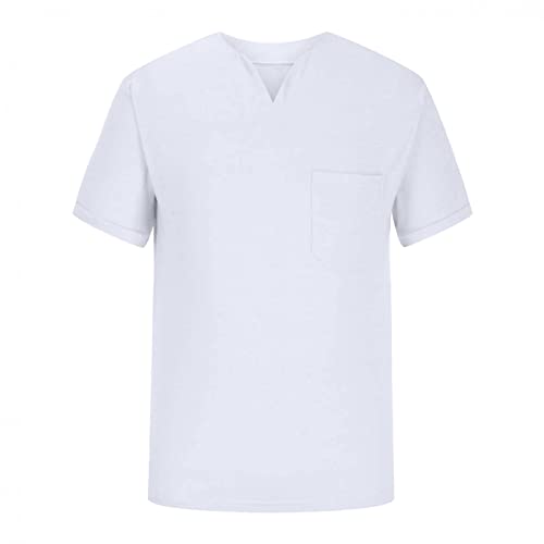 Men Gentlemans Business T Shirt Short Sleeve Fitness Muscle T Shirt V Neck Gym Tee Fashion Workout Casual Shirts2