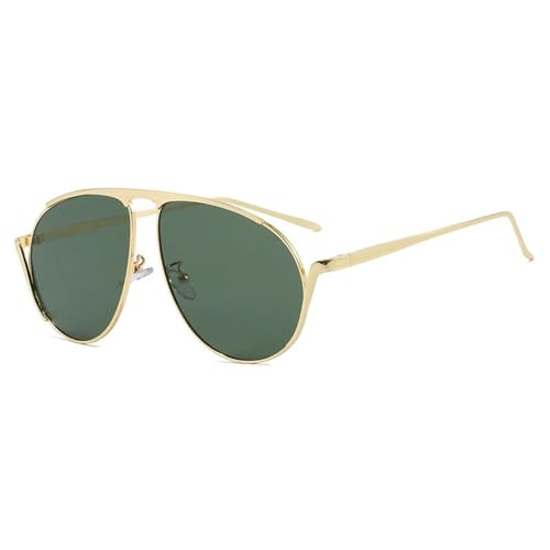 Lunettes de soleil rétro punk pour femmes monture ovale large vintage y2k