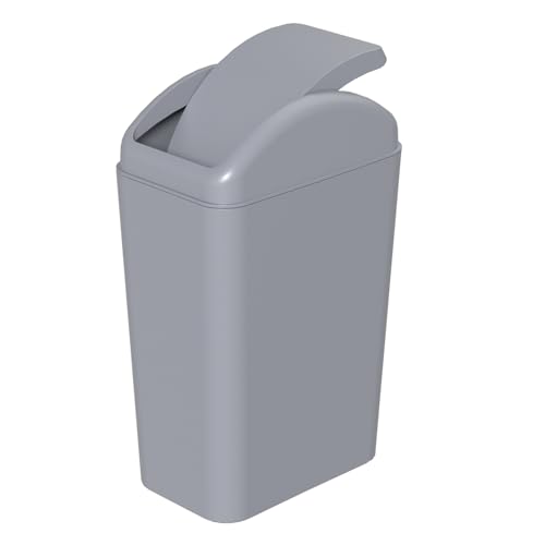 Poubelle Cuisine 14L Plastique avec Couvercle Basculant