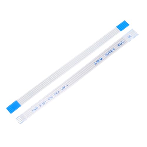 QUARKZMAN 5Pcs Cable Flexible Plano FFC, 4 Pines Paso 1 Mm 100 Mm FPC FFC Cable Flexible Plano Para TV LCD Equipo De Audio Para Automóvil Reproductor DVD Computadora Portátil (Tipo A)