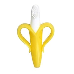 Rukauf Baby Banane Zahnbürste Beißring Gelb