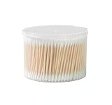 MBETA 1000 Cotton Swabs (2 Boxes), Cotton Swabs Biodegradable Organic, Strong Bamboo Stick Ear Swabs