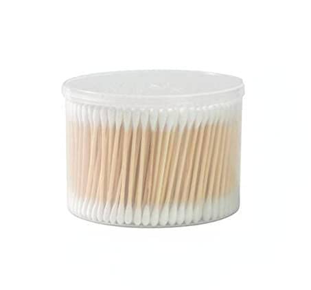 Mbeta 1000 Cotton Swabs (2 Boxes), Cotton Swabs Biodegradable Organic, Strong Bamboo Stick Ear Swabs, Natural Cotton Swabs (Double Round Head) (500Count, 1Boxes) #TOP4