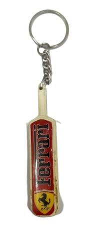 NPRC Beautiful Cute Mercedes Benz Printing On Cricket Bat Key Chain for Car Bike Bags