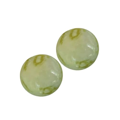 COLLBATH 2pcs Yoga Massage Ball Hand Therapy Ball for Elderly Jade Fitness Massage for Hand Tune up Random Color