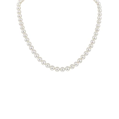 14K White Gold & Yellow Gold, White Freshwater Cultured Pearl 22