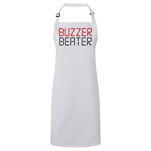 Tablier cuisine blanc premium motif basket haut de gamme pour chef