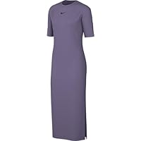 Nike Women's Vestito W NSW Essntl Midi Dress, Daybreak/Black, DV7878-509, XS