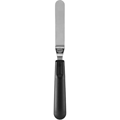 Image of Wilton, 9 inch, Black 409-7712 Angled Spatula, 9 inch (Pack of 4)
