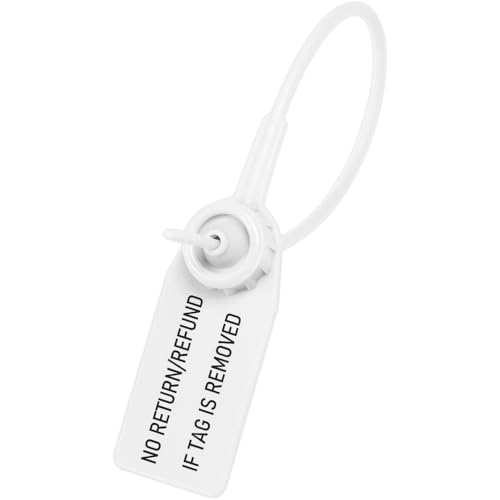 100pcs Plastic Security Seals Disposable Product Hang Tags Void Labels for Clothes Shoes Bag Boutique