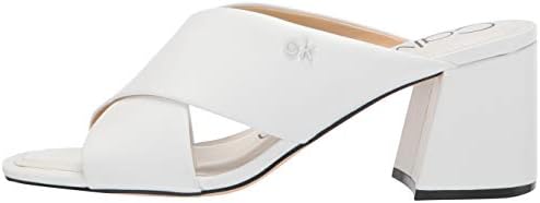 Calvin Klein Women's kcISHA Heeled Sandal, White112, 11 | Image 7