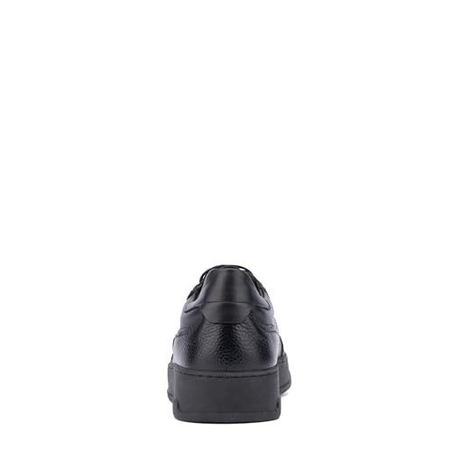 Image of Aquatalia Men's Cristo Sneakers Made in Italy, 70% Leather and 30% Tumbled Leather, Leather Lining, Round Toe, Rubber Outsole.
