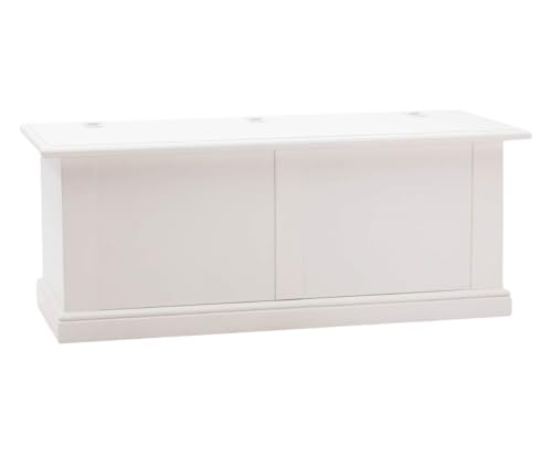 Vicentini arreda CASSAPANCA BAULE IN LEGNO SHABBY CHIC BIANCO