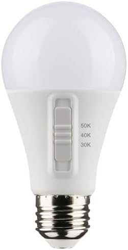 Miniatura 2 de Satco Accesorio - Lámpara de repuesto de base media LED A19 CCT seleccionable de 12 W (paquete de 4) - 4.59 pulgadas de largo y 2.36 pulgadas de