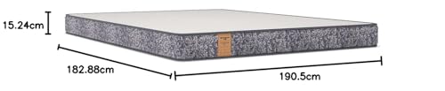 Image of Springwel Easy Truelove Pro 6 inch Pocket Spring Mattress | Medium Soft |Romance Mattress Ticking | Couple's Choice King Size Mattress | Anti Skid Bottom Fabric (Size- 75x72x6 inches)