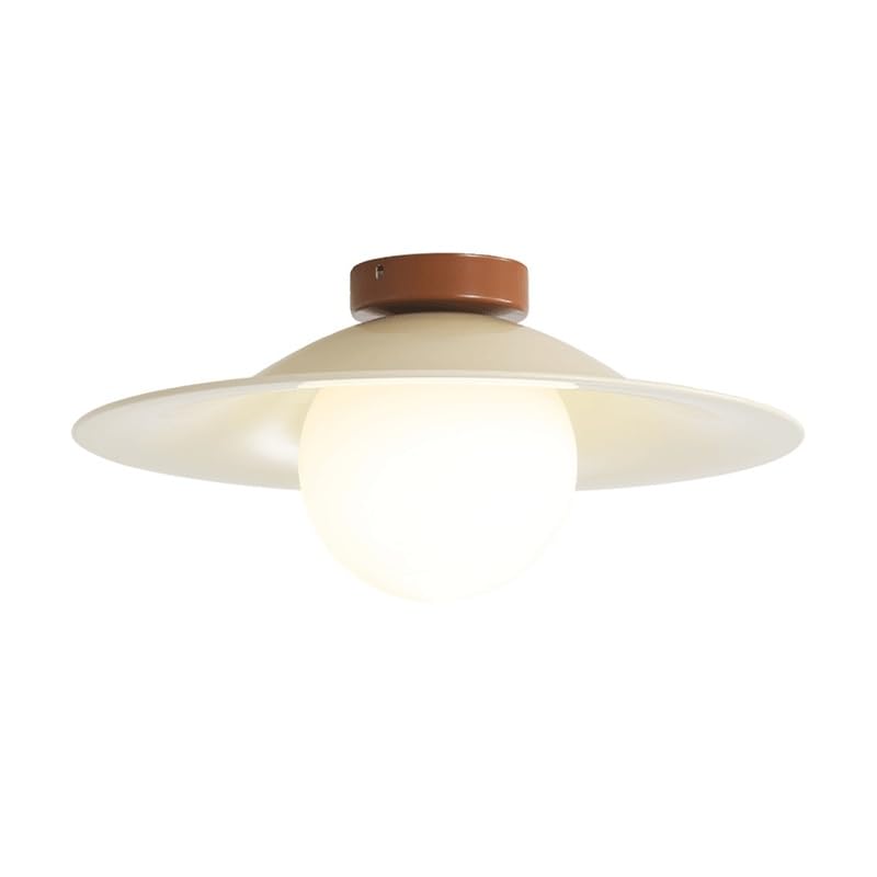 Source lumineuse plafonnier rétro E14 en verre pour entrée et couloir