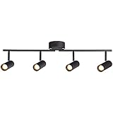 LEONLITE 28W Dimmable 4-Light LED Track Lighting Kit, Adjustable Ceiling Spotlight Fixture, CRI 90, 1800lm, ETL Listed, 2700K Soft White, Directional Accent Spot Light for Kitchen