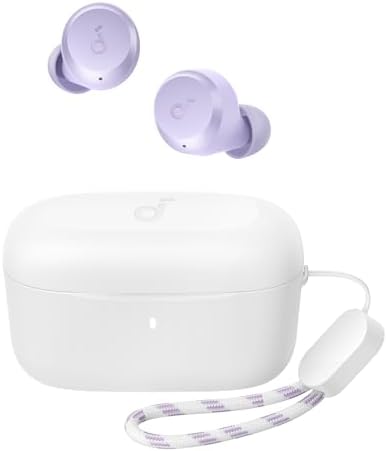 soundcore by Anker A20i True Wireless Earbuds, Wireless Headphones, Bluetooth 5.3, Adjustable EQ, 28 Hours Playtime, Waterproof, 2 Microphones with AI, Individually Usable (White/Purple)