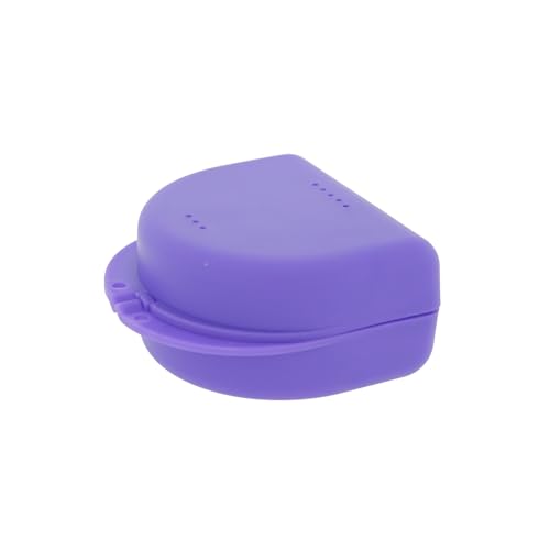 Dr. Bauer's Caja para aparatos ortopédicos, con orificios de ventilación, Púrpura/Violeta, 4,10 cm