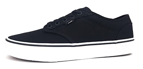 Vans Herren Atwood Sneaker, Canvas Black White, 44 EU