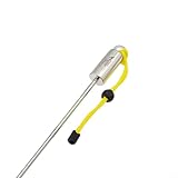 Axorafow Tauchstab aus Edelstahl zum Schnorcheln und Tauchen, 31,5 cm, Unterwassersonde mit Handschlaufe, 6 mm Durchmesser, 316 Grad beständig, Orange (gelb)