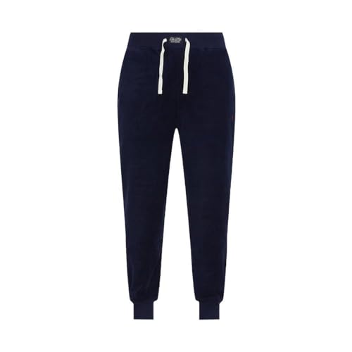 Ralph Lauren Pantalone Tuta Felpato In Pile (S, Blu)