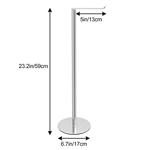 Niffgaff Toilet Paper Holder Stand And Dispenser For 4 Spare Rolls,Toilet Paper Storage,Stainless Steel Free-Standing Toilet Tissue Paper Roll Storage Shelf,Bathroom Accessories #TOP5