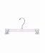 Count of 100 Clear Break Resistant Skirt and Pants Hanger with Hooks 12