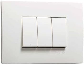 Elleys E Square Switch 1 Way 10 Amp White
