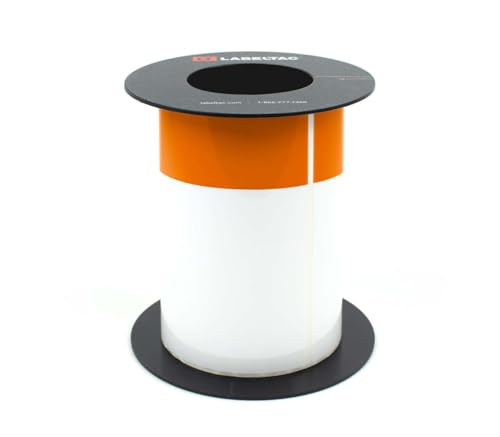 LabelTac 9 Die-Cut Orange Header Roll 4