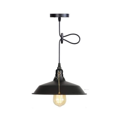 Suspension industrielle acier noir pour cuisine et restauration