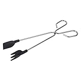 Sauvic 04500 Pince &agrave; Barbecue Inoxydable avec Pelle Nylon Courte 30 cm.